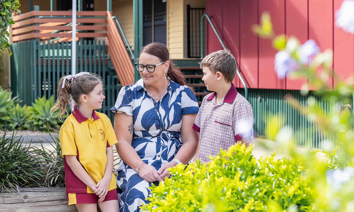 St Mary's Catholic Primary School, Laidley Primary Learning Leader Jackie Howie with students