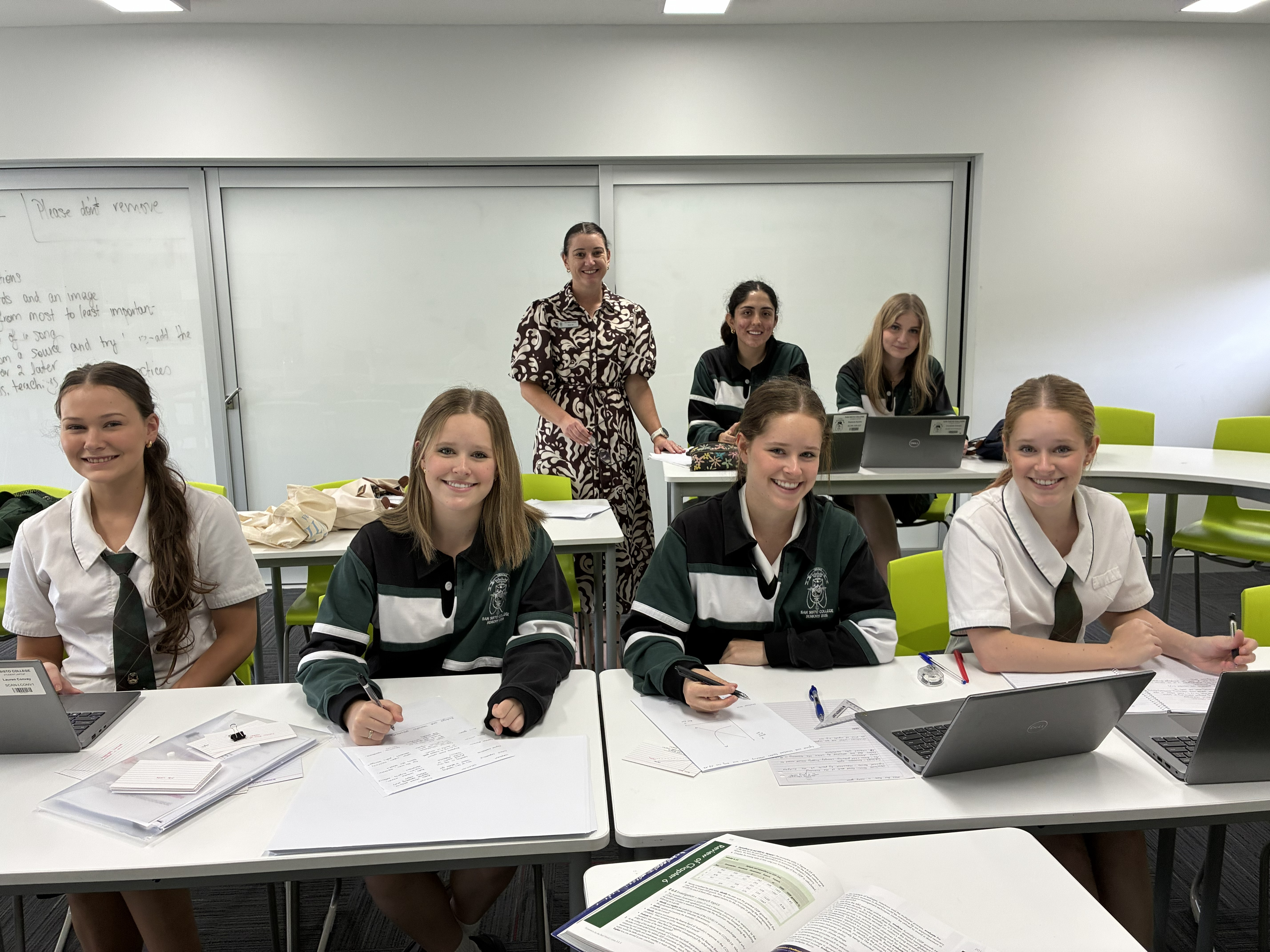 San Sisto College, Carina Year 12's prepare for their final exams