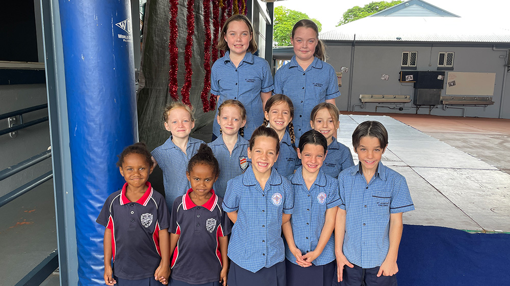 St Joseph’s School Childers see surge in twins and triplets. Four sets of twins and one set of triplets (front right) featured.jpg