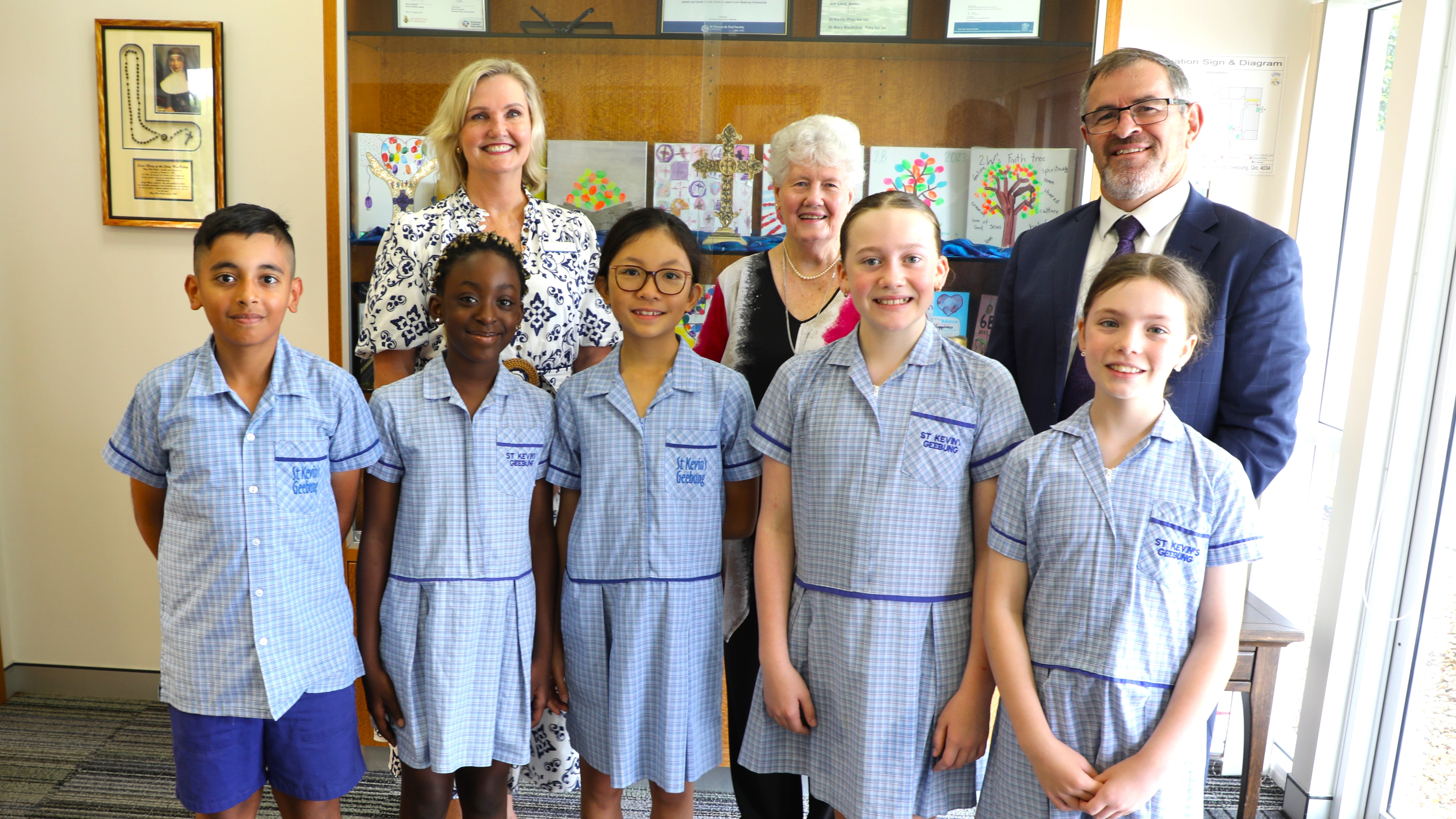 Sister Kathleen and 2025 school leaders.JPG